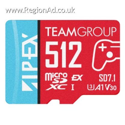 Team 256GB Apex SD7.1 MicroSDXC Express Card, Nintendo Switch 2 Ready, 800MB/s