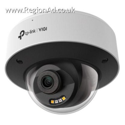 TP-LINK (InSight S285 2.8MM) VIGI 8MP Outdoor Full-Colour Dome Network Camera w/ 2.8mm Lens, IP67, PoE, AI Detection/Classification, Two-Way Audio, H.265+
